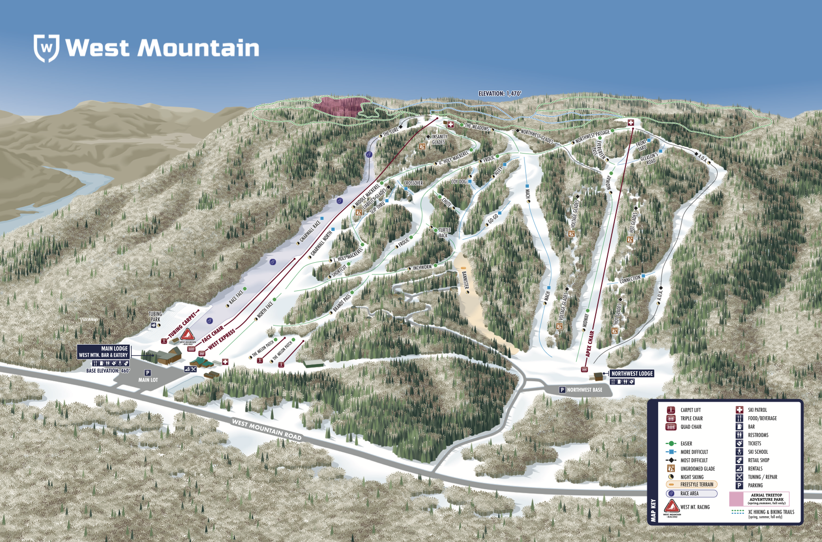 West Mountain Trail Map